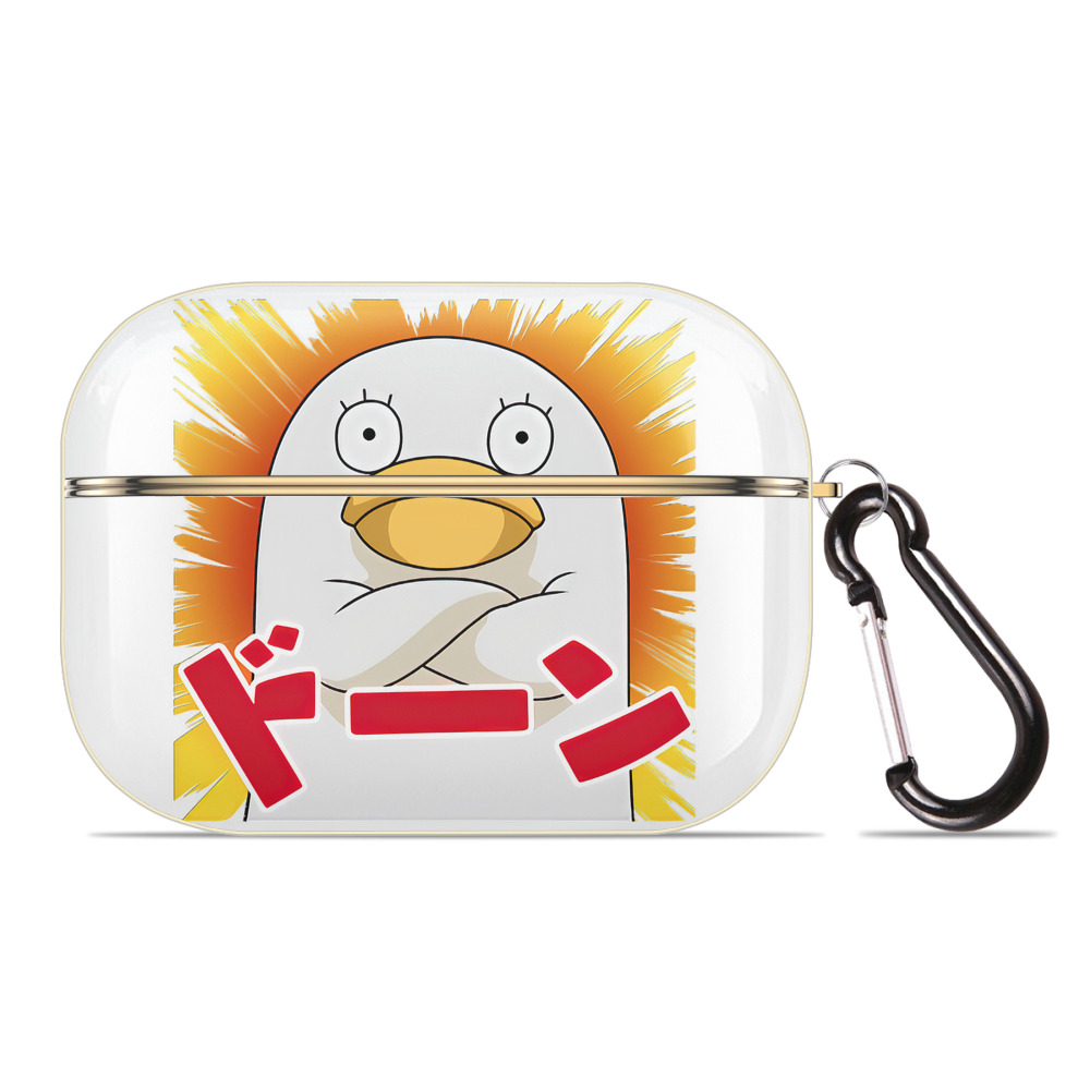 （画像用） ぎんたま 坂田銀時（さかたぎんとき） 神楽 志村新八（しむら しんぱち） GINTAMA Sakata Gintoki Kagura Shimura Shinpachi 【AirPods Pro用】ハードシェル保護ケース｜耐衝撃・防指紋・カラビナ付き商品仕様