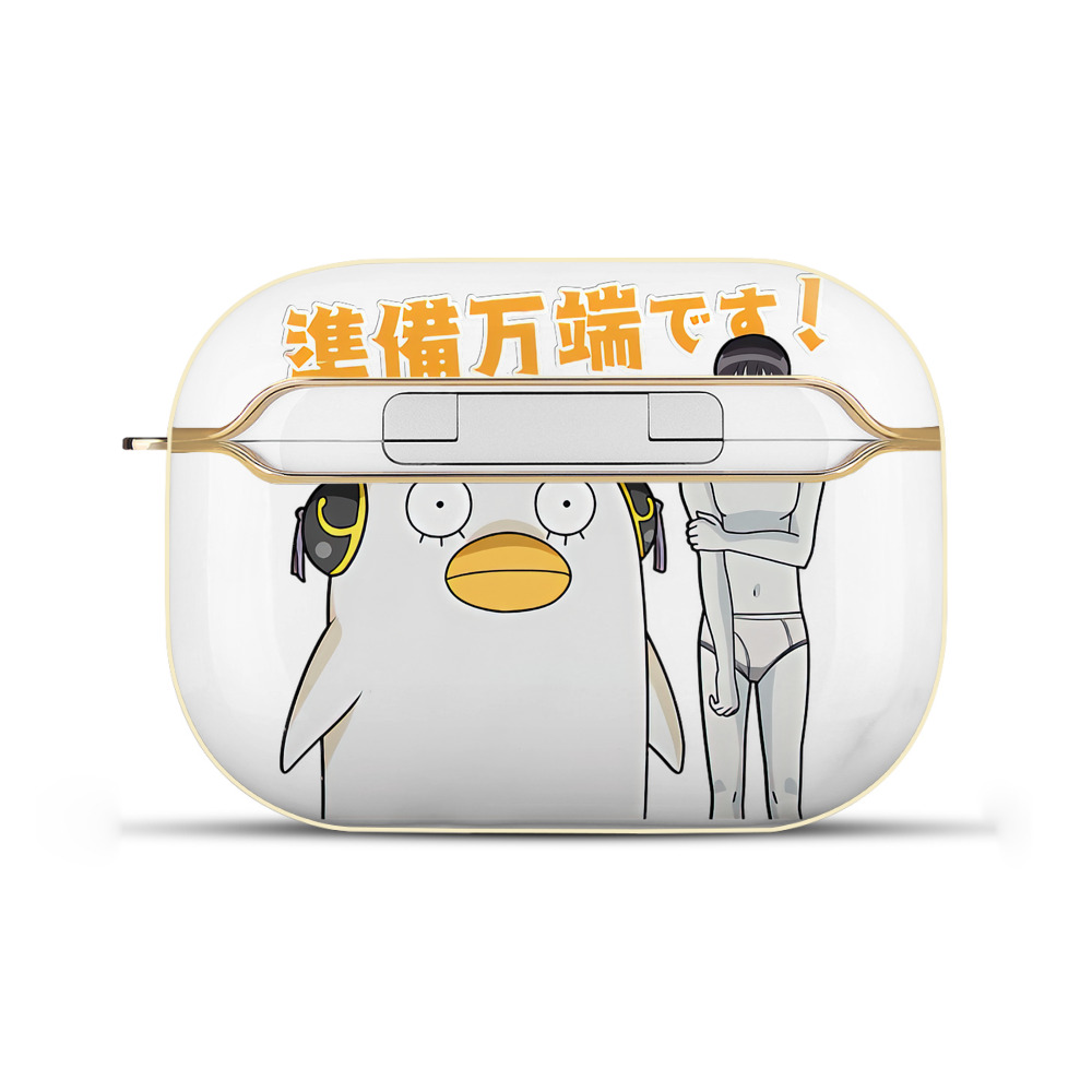 （画像用） ぎんたま 坂田銀時（さかたぎんとき） 神楽 志村新八（しむら しんぱち） GINTAMA Sakata Gintoki Kagura Shimura Shinpachi 【AirPods Pro用】ハードシェル保護ケース｜耐衝撃・防指紋・カラビナ付き商品仕様
