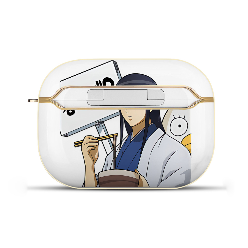 （画像用） ぎんたま 坂田銀時（さかたぎんとき） 神楽 志村新八（しむら しんぱち） GINTAMA Sakata Gintoki Kagura Shimura Shinpachi 【AirPods Pro用】ハードシェル保護ケース｜耐衝撃・防指紋・カラビナ付き商品仕様