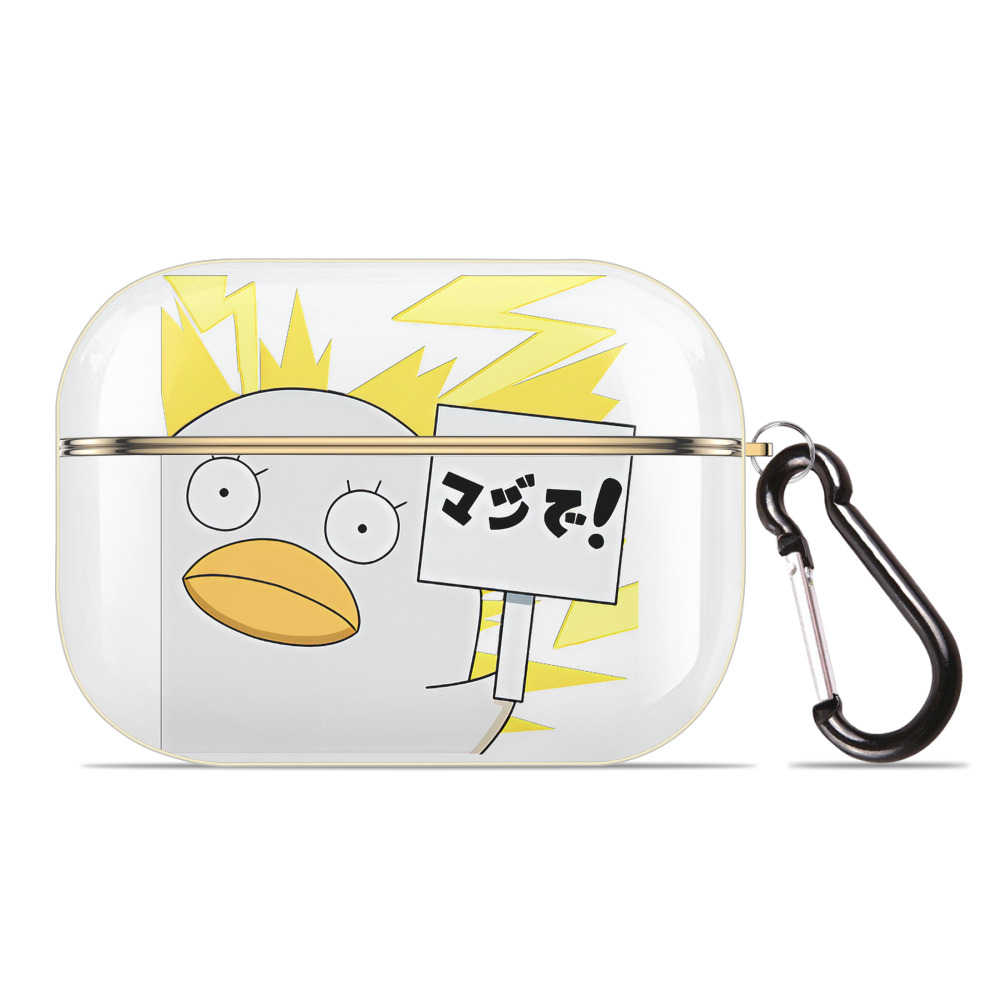（画像用） ぎんたま 坂田銀時（さかたぎんとき） 神楽 志村新八（しむら しんぱち） GINTAMA Sakata Gintoki Kagura Shimura Shinpachi 【AirPods Pro用】ハードシェル保護ケース｜耐衝撃・防指紋・カラビナ付き商品仕様