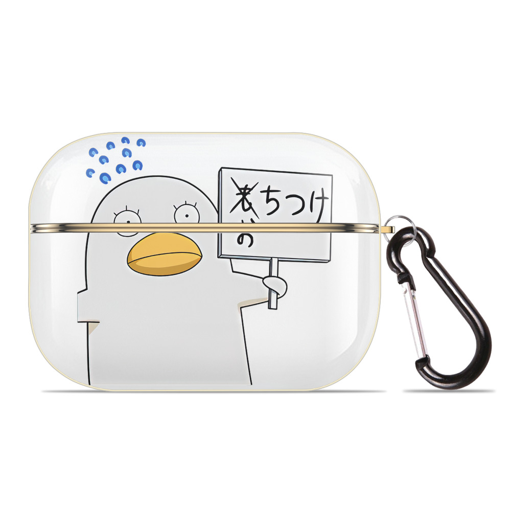 （画像用） ぎんたま 坂田銀時（さかたぎんとき） 神楽 志村新八（しむら しんぱち） GINTAMA Sakata Gintoki Kagura Shimura Shinpachi 【AirPods Pro用】ハードシェル保護ケース｜耐衝撃・防指紋・カラビナ付き商品仕様