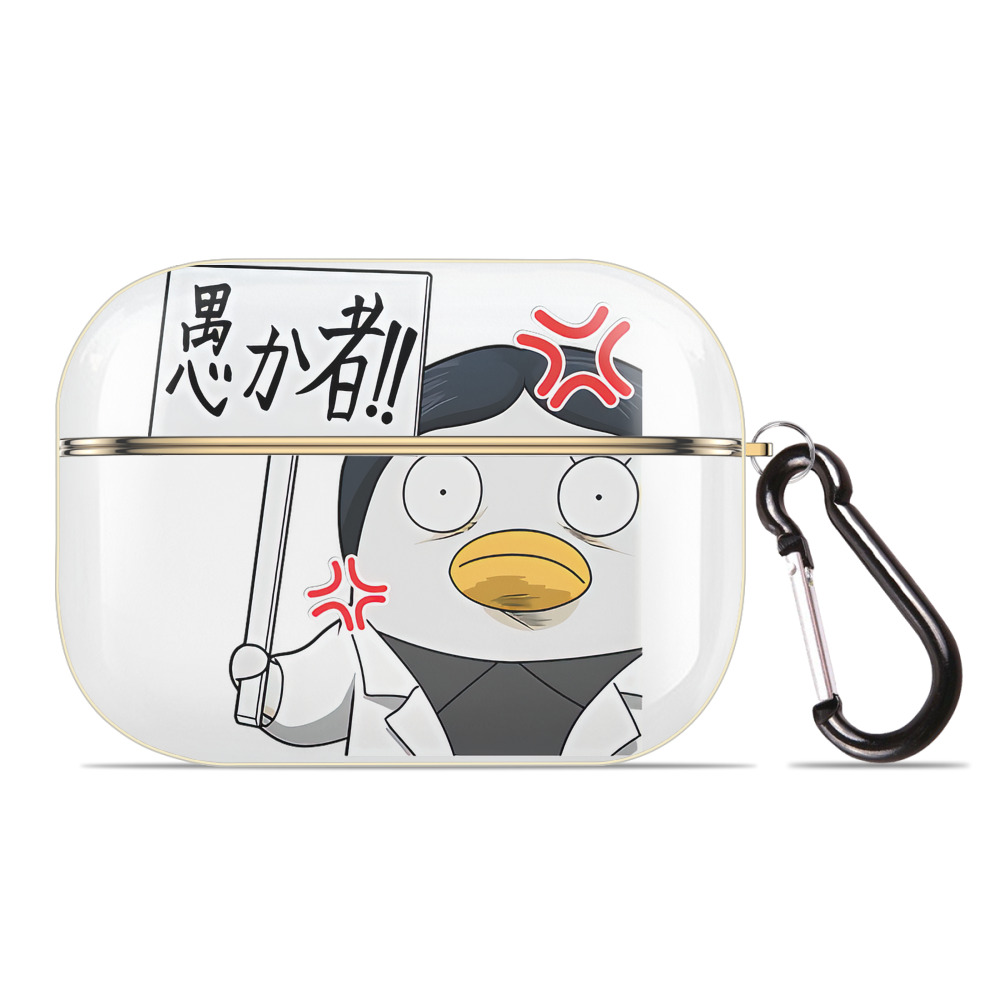 （画像用） ぎんたま 坂田銀時（さかたぎんとき） 神楽 志村新八（しむら しんぱち） GINTAMA Sakata Gintoki Kagura Shimura Shinpachi 【AirPods Pro用】ハードシェル保護ケース｜耐衝撃・防指紋・カラビナ付き商品仕様