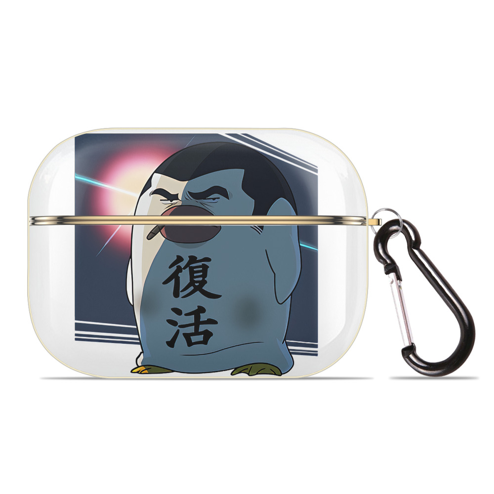 （画像用） ぎんたま 坂田銀時（さかたぎんとき） 神楽 志村新八（しむら しんぱち） GINTAMA Sakata Gintoki Kagura Shimura Shinpachi 【AirPods Pro用】ハードシェル保護ケース｜耐衝撃・防指紋・カラビナ付き商品仕様
