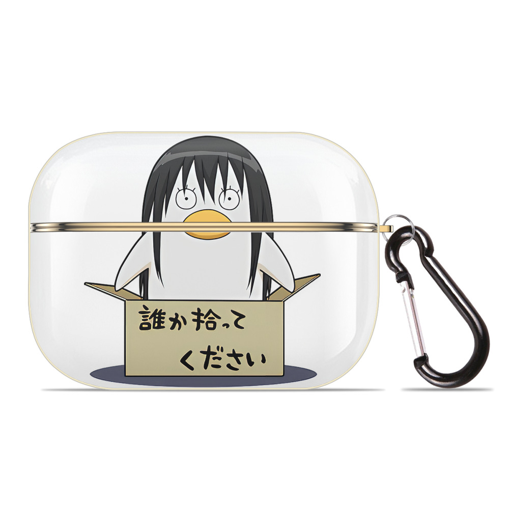 （画像用） ぎんたま 坂田銀時（さかたぎんとき） 神楽 志村新八（しむら しんぱち） GINTAMA Sakata Gintoki Kagura Shimura Shinpachi 【AirPods Pro用】ハードシェル保護ケース｜耐衝撃・防指紋・カラビナ付き商品仕様