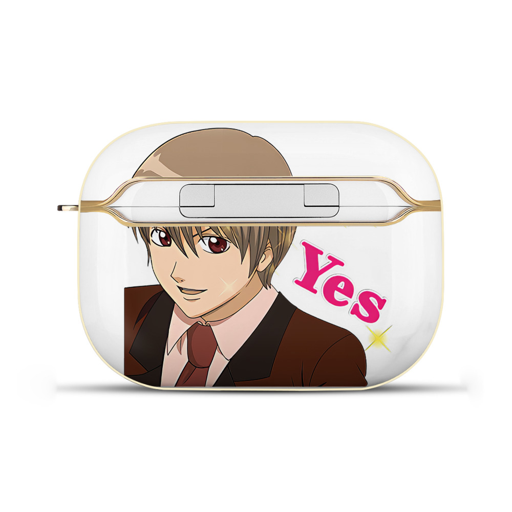 （画像用） ぎんたま 坂田銀時（さかたぎんとき） 神楽 志村新八（しむら しんぱち） GINTAMA Sakata Gintoki Kagura Shimura Shinpachi 【AirPods Pro用】ハードシェル保護ケース｜耐衝撃・防指紋・カラビナ付き商品仕様