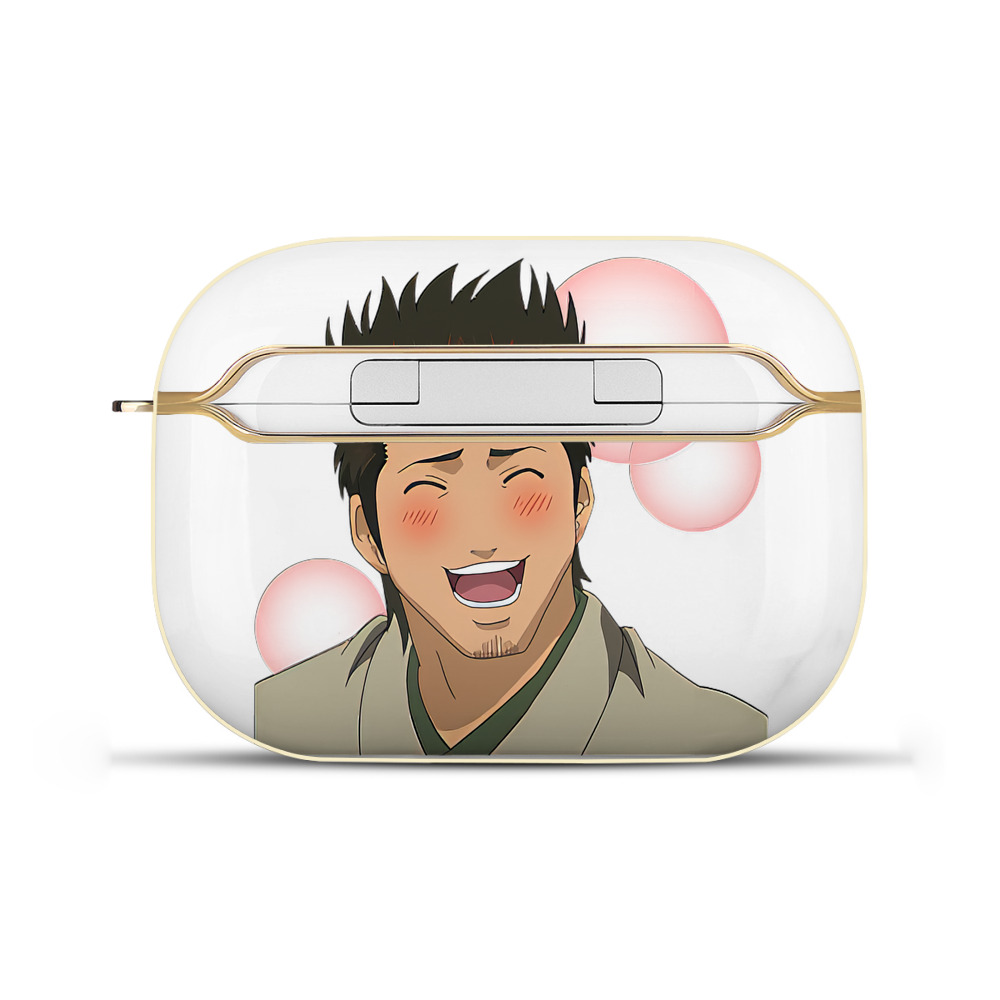 （画像用） ぎんたま 坂田銀時（さかたぎんとき） 神楽 志村新八（しむら しんぱち） GINTAMA Sakata Gintoki Kagura Shimura Shinpachi 【AirPods Pro用】ハードシェル保護ケース｜耐衝撃・防指紋・カラビナ付き商品仕様
