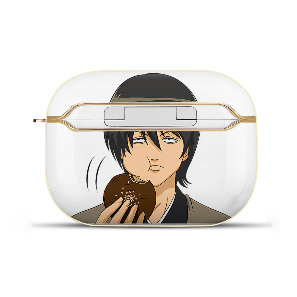 （画像用） ぎんたま 坂田銀時（さかたぎんとき） 神楽 志村新八（しむら しんぱち） GINTAMA Sakata Gintoki Kagura Shimura Shinpachi 【AirPods Pro用】ハードシェル保護ケース｜耐衝撃・防指紋・カラビナ付き商品仕様