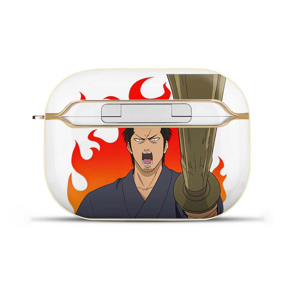 （画像用） ぎんたま 坂田銀時（さかたぎんとき） 神楽 志村新八（しむら しんぱち） GINTAMA Sakata Gintoki Kagura Shimura Shinpachi 【AirPods Pro用】ハードシェル保護ケース｜耐衝撃・防指紋・カラビナ付き商品仕様