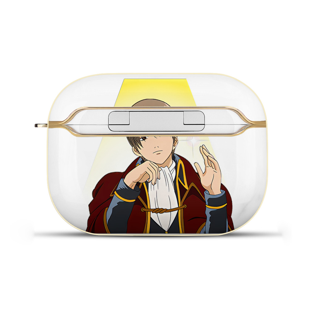 （画像用） ぎんたま 坂田銀時（さかたぎんとき） 神楽 志村新八（しむら しんぱち） GINTAMA Sakata Gintoki Kagura Shimura Shinpachi 【AirPods Pro用】ハードシェル保護ケース｜耐衝撃・防指紋・カラビナ付き商品仕様