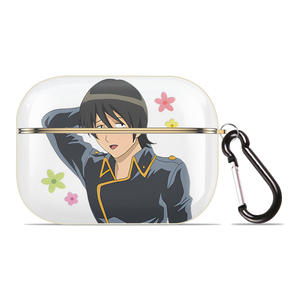 （画像用） ぎんたま 坂田銀時（さかたぎんとき） 神楽 志村新八（しむら しんぱち） GINTAMA Sakata Gintoki Kagura Shimura Shinpachi 【AirPods Pro用】ハードシェル保護ケース｜耐衝撃・防指紋・カラビナ付き商品仕様