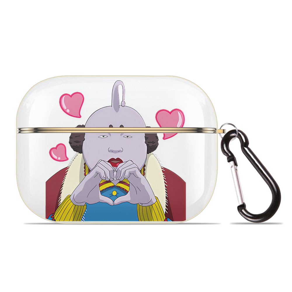 （画像用） ぎんたま 坂田銀時（さかたぎんとき） 神楽 志村新八（しむら しんぱち） GINTAMA Sakata Gintoki Kagura Shimura Shinpachi 【AirPods Pro用】ハードシェル保護ケース｜耐衝撃・防指紋・カラビナ付き商品仕様