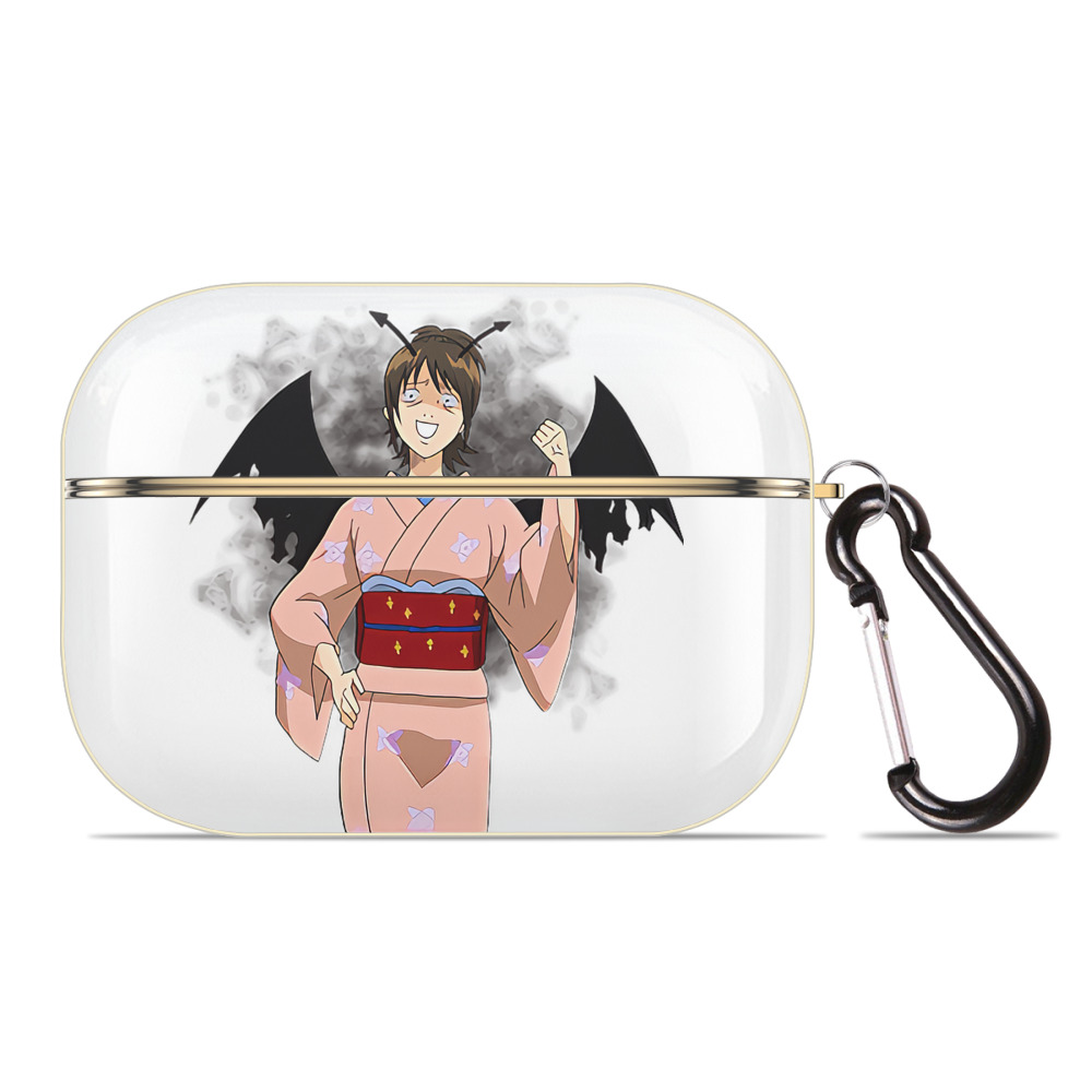（画像用） ぎんたま 坂田銀時（さかたぎんとき） 神楽 志村新八（しむら しんぱち） GINTAMA Sakata Gintoki Kagura Shimura Shinpachi 【AirPods Pro用】ハードシェル保護ケース｜耐衝撃・防指紋・カラビナ付き商品仕様