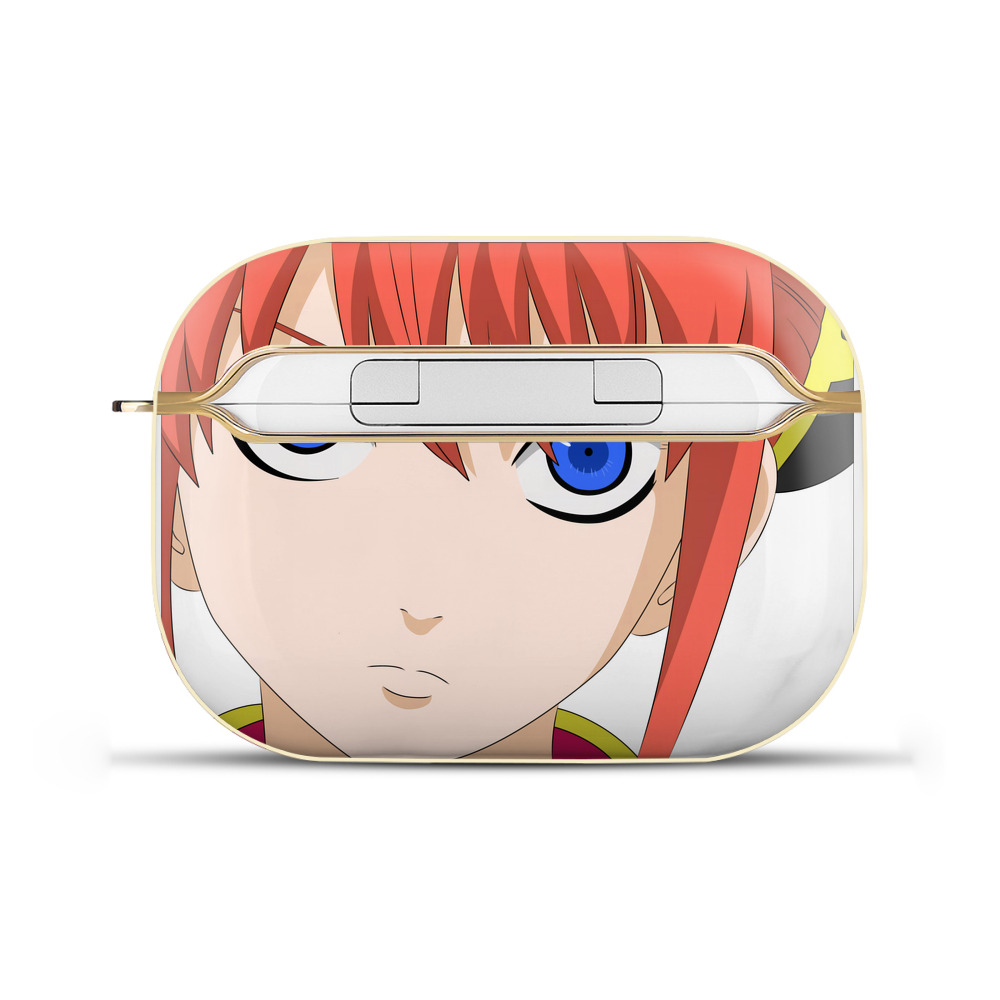 （画像用） ぎんたま 坂田銀時（さかたぎんとき） 神楽 志村新八（しむら しんぱち） GINTAMA Sakata Gintoki Kagura Shimura Shinpachi 【AirPods Pro用】ハードシェル保護ケース｜耐衝撃・防指紋・カラビナ付き商品仕様