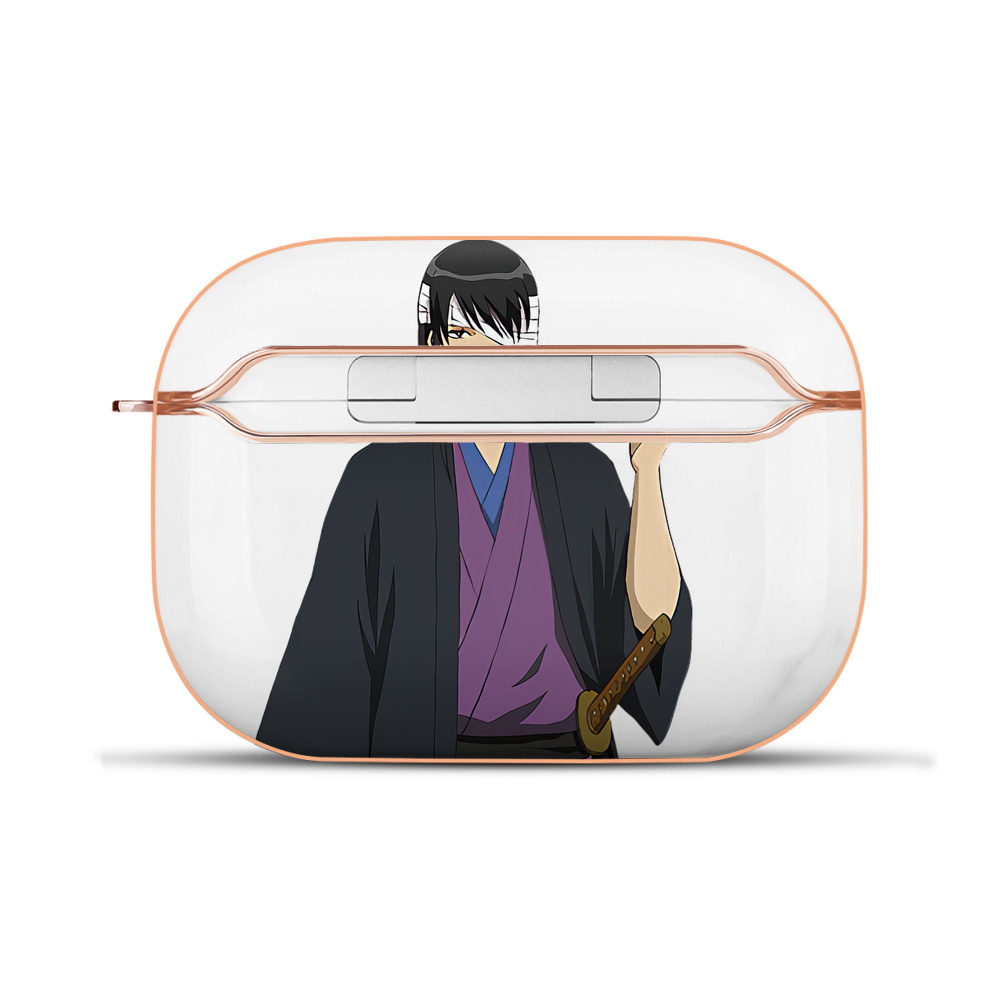 （画像用） ぎんたま 坂田銀時（さかたぎんとき） 神楽 志村新八（しむら しんぱち） GINTAMA Sakata Gintoki Kagura Shimura Shinpachi 【AirPods Pro用】ハードシェル保護ケース｜耐衝撃・防指紋・カラビナ付き商品仕様