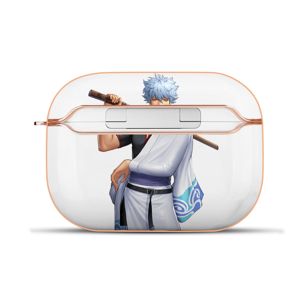 （画像用） ぎんたま 坂田銀時（さかたぎんとき） 神楽 志村新八（しむら しんぱち） GINTAMA Sakata Gintoki Kagura Shimura Shinpachi 【AirPods Pro用】ハードシェル保護ケース｜耐衝撃・防指紋・カラビナ付き商品仕様