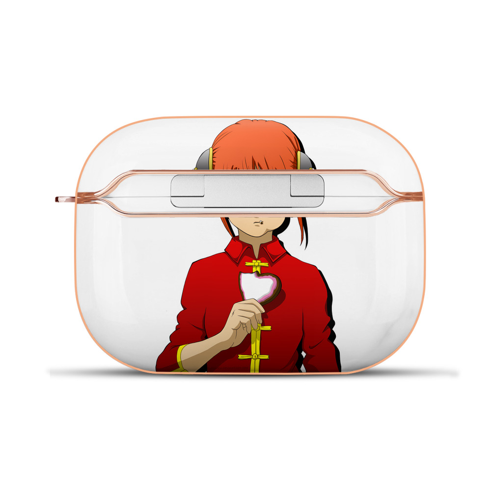 （画像用） ぎんたま 坂田銀時（さかたぎんとき） 神楽 志村新八（しむら しんぱち） GINTAMA Sakata Gintoki Kagura Shimura Shinpachi 【AirPods Pro用】ハードシェル保護ケース｜耐衝撃・防指紋・カラビナ付き商品仕様