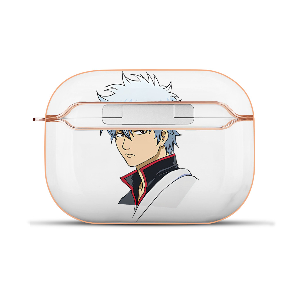 （画像用） ぎんたま 坂田銀時（さかたぎんとき） 神楽 志村新八（しむら しんぱち） GINTAMA Sakata Gintoki Kagura Shimura Shinpachi 【AirPods Pro用】ハードシェル保護ケース｜耐衝撃・防指紋・カラビナ付き商品仕様