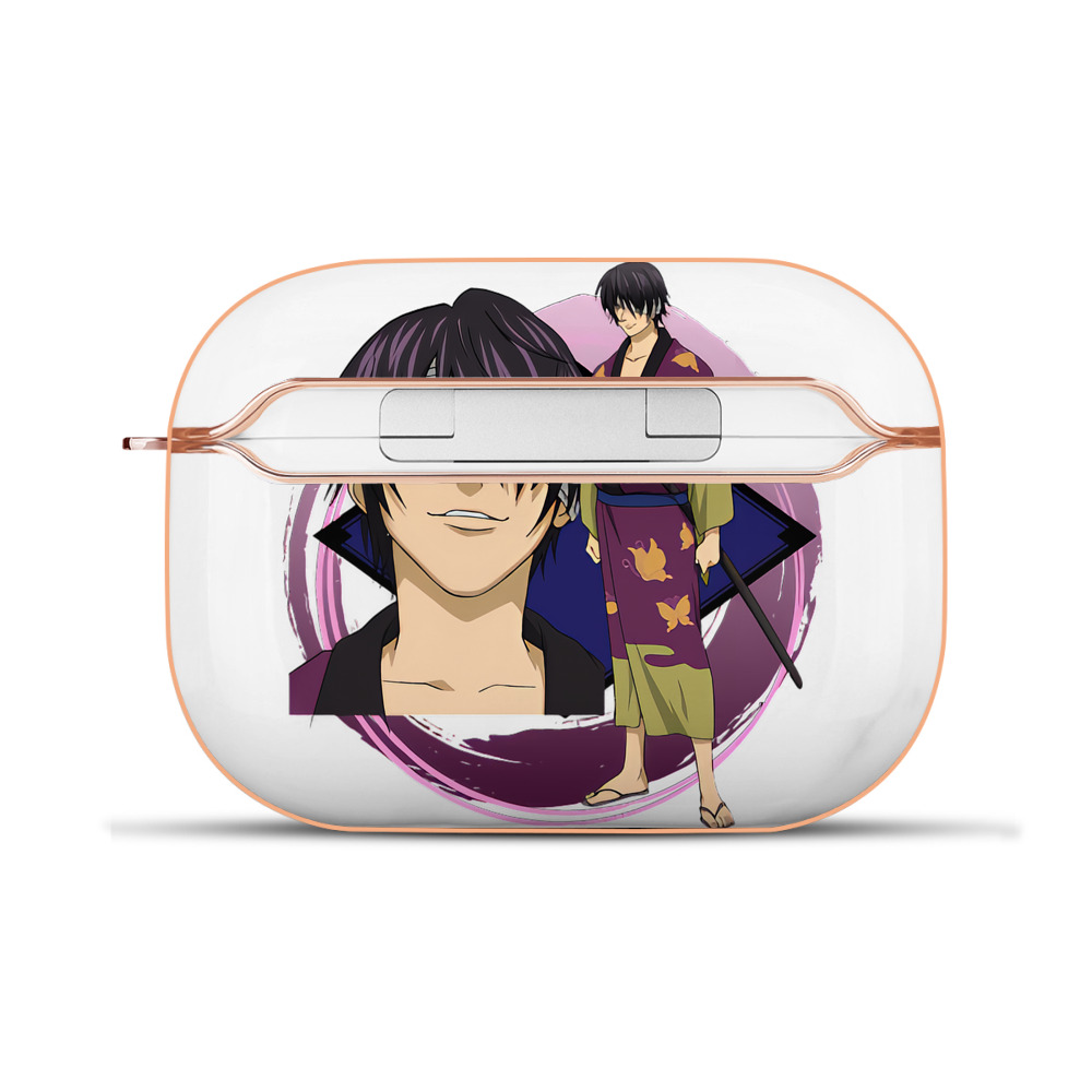 （画像用） ぎんたま 坂田銀時（さかたぎんとき） 神楽 志村新八（しむら しんぱち） GINTAMA Sakata Gintoki Kagura Shimura Shinpachi 【AirPods Pro用】ハードシェル保護ケース｜耐衝撃・防指紋・カラビナ付き商品仕様
