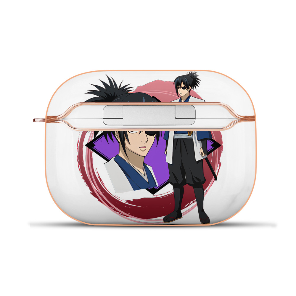（画像用） ぎんたま 坂田銀時（さかたぎんとき） 神楽 志村新八（しむら しんぱち） GINTAMA Sakata Gintoki Kagura Shimura Shinpachi 【AirPods Pro用】ハードシェル保護ケース｜耐衝撃・防指紋・カラビナ付き商品仕様