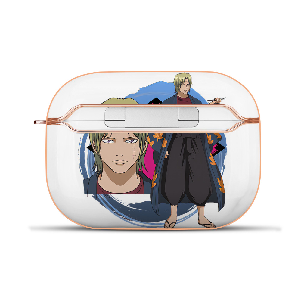 （画像用） ぎんたま 坂田銀時（さかたぎんとき） 神楽 志村新八（しむら しんぱち） GINTAMA Sakata Gintoki Kagura Shimura Shinpachi 【AirPods Pro用】ハードシェル保護ケース｜耐衝撃・防指紋・カラビナ付き商品仕様