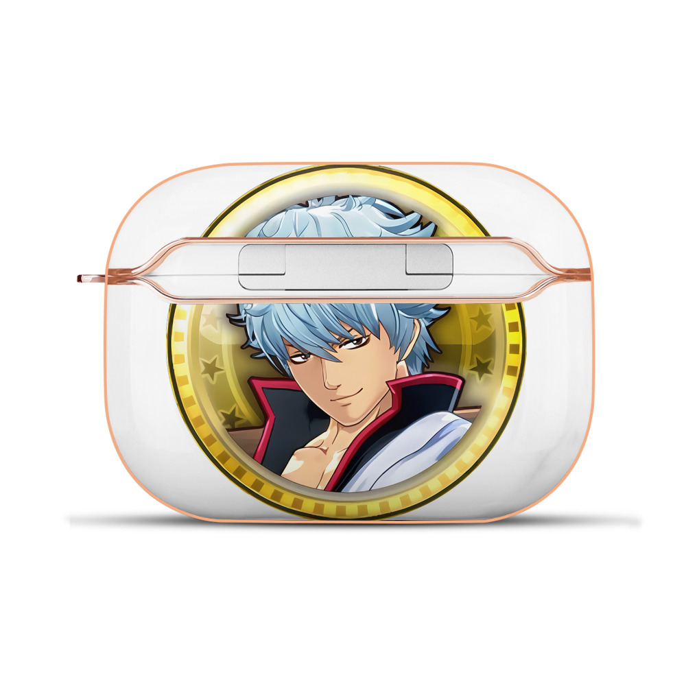 （画像用） ぎんたま 坂田銀時（さかたぎんとき） 神楽 志村新八（しむら しんぱち） GINTAMA Sakata Gintoki Kagura Shimura Shinpachi 【AirPods Pro用】ハードシェル保護ケース｜耐衝撃・防指紋・カラビナ付き商品仕様