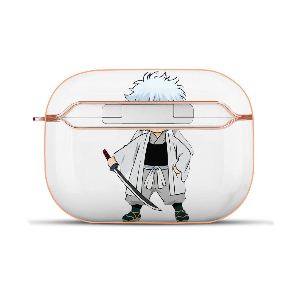 （画像用） ぎんたま 坂田銀時（さかたぎんとき） 神楽 志村新八（しむら しんぱち） GINTAMA Sakata Gintoki Kagura Shimura Shinpachi 【AirPods Pro用】ハードシェル保護ケース｜耐衝撃・防指紋・カラビナ付き商品仕様