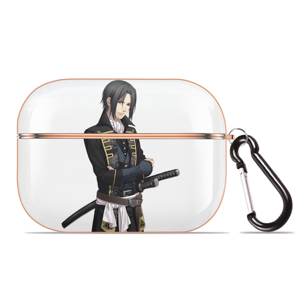 （画像用） ぎんたま 坂田銀時（さかたぎんとき） 神楽 志村新八（しむら しんぱち） GINTAMA Sakata Gintoki Kagura Shimura Shinpachi 【AirPods Pro用】ハードシェル保護ケース｜耐衝撃・防指紋・カラビナ付き商品仕様