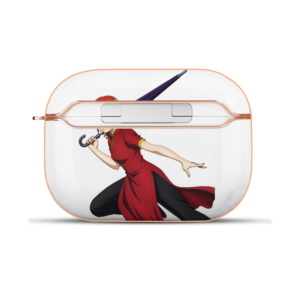 （画像用） ぎんたま 坂田銀時（さかたぎんとき） 神楽 志村新八（しむら しんぱち） GINTAMA Sakata Gintoki Kagura Shimura Shinpachi 【AirPods Pro用】ハードシェル保護ケース｜耐衝撃・防指紋・カラビナ付き商品仕様