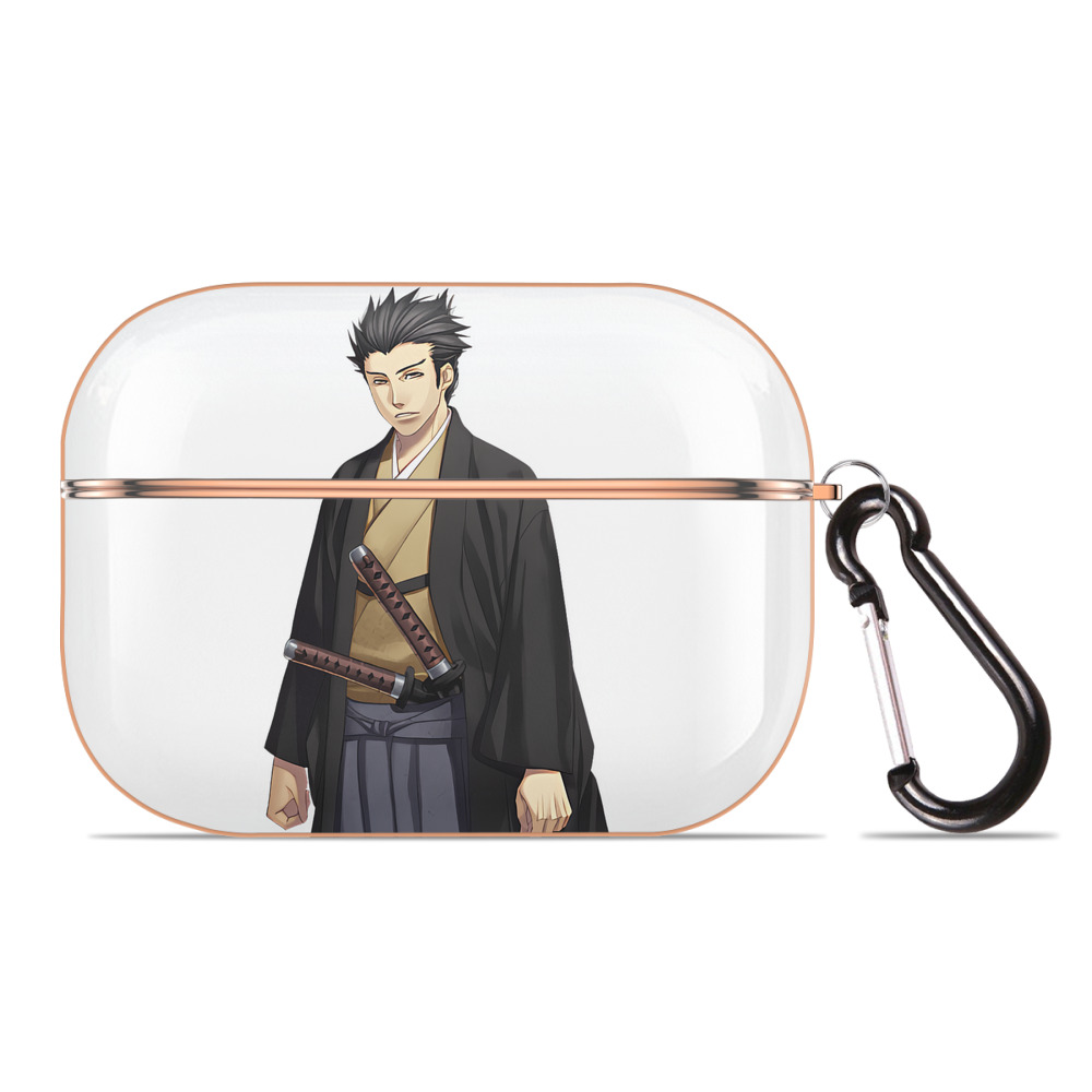 （画像用） ぎんたま 坂田銀時（さかたぎんとき） 神楽 志村新八（しむら しんぱち） GINTAMA Sakata Gintoki Kagura Shimura Shinpachi 【AirPods Pro用】ハードシェル保護ケース｜耐衝撃・防指紋・カラビナ付き商品仕様