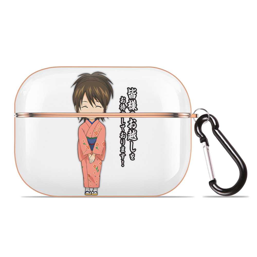 （画像用） ぎんたま 坂田銀時（さかたぎんとき） 神楽 志村新八（しむら しんぱち） GINTAMA Sakata Gintoki Kagura Shimura Shinpachi 【AirPods Pro用】ハードシェル保護ケース｜耐衝撃・防指紋・カラビナ付き商品仕様