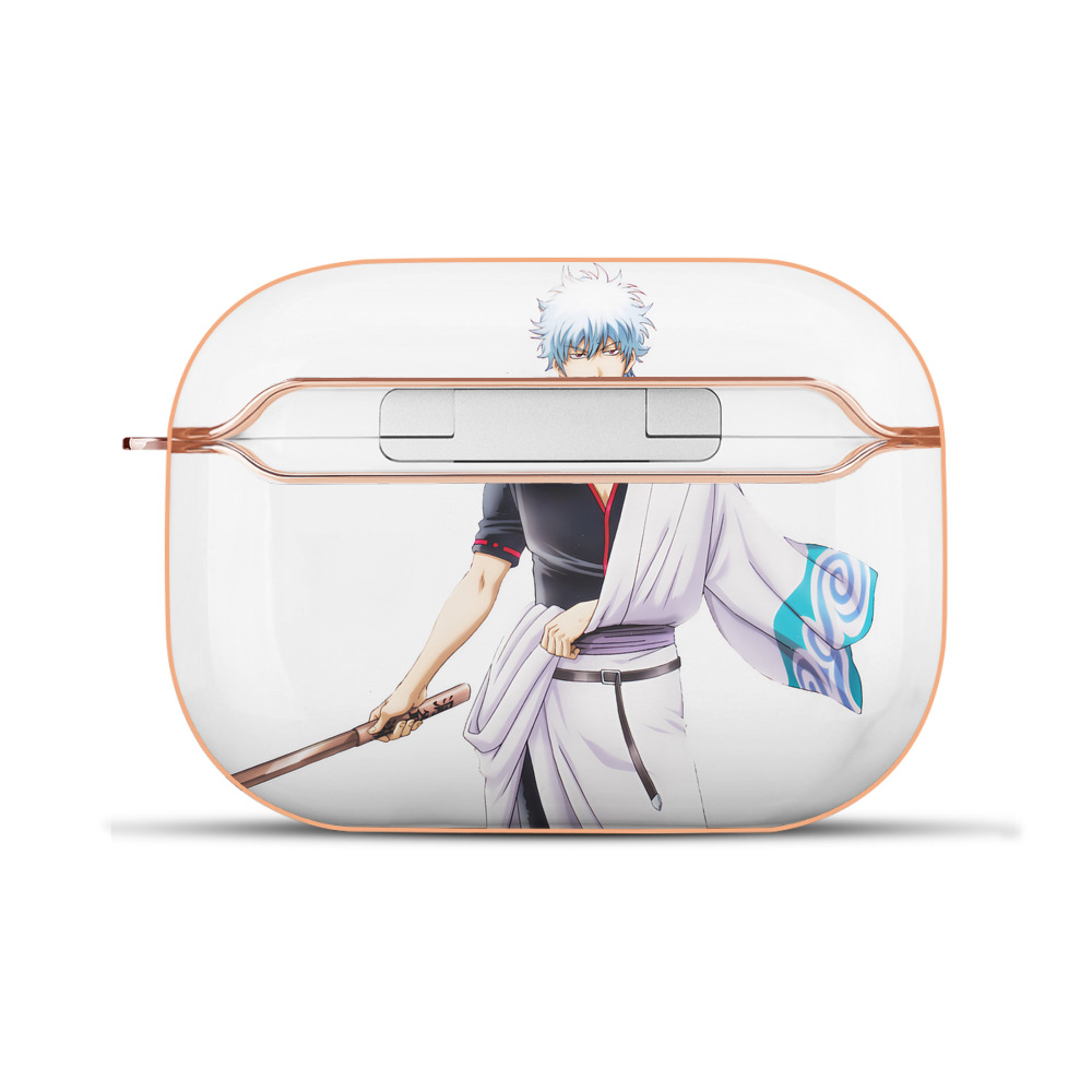（画像用） ぎんたま 坂田銀時（さかたぎんとき） 神楽 志村新八（しむら しんぱち） GINTAMA Sakata Gintoki Kagura Shimura Shinpachi 【AirPods Pro用】ハードシェル保護ケース｜耐衝撃・防指紋・カラビナ付き商品仕様