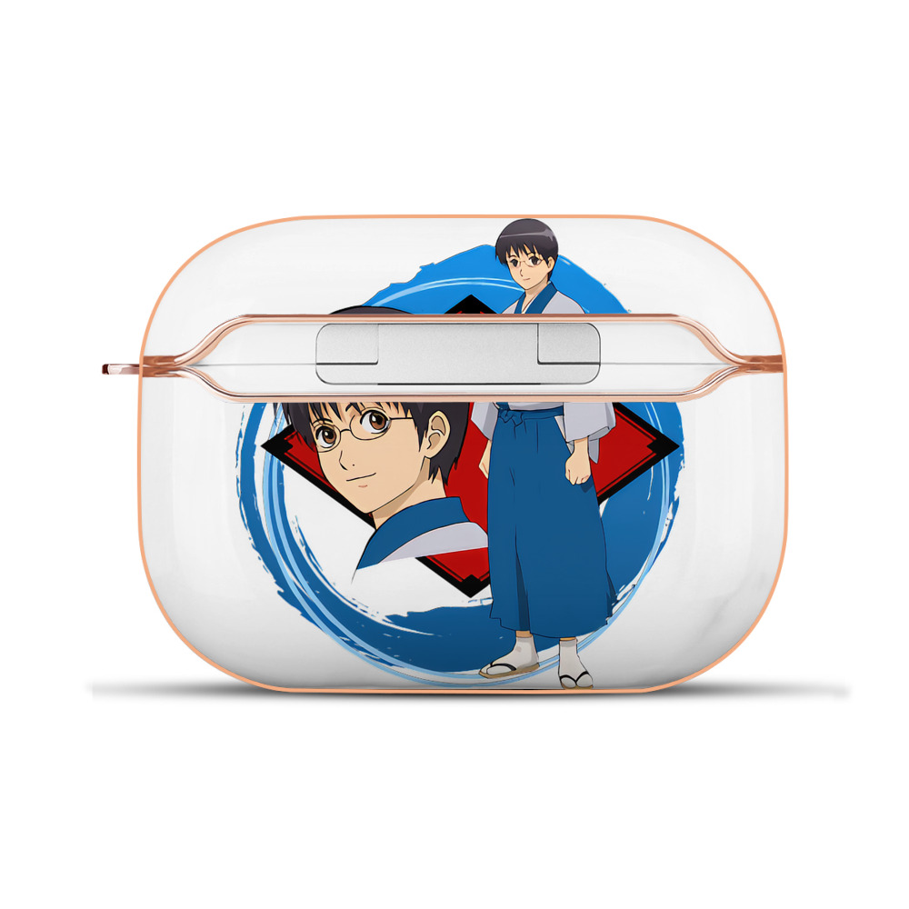 （画像用） ぎんたま 坂田銀時（さかたぎんとき） 神楽 志村新八（しむら しんぱち） GINTAMA Sakata Gintoki Kagura Shimura Shinpachi 【AirPods Pro用】ハードシェル保護ケース｜耐衝撃・防指紋・カラビナ付き商品仕様