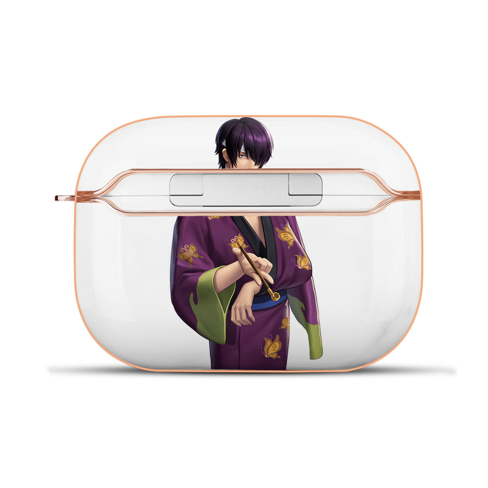 （画像用） ぎんたま 坂田銀時（さかたぎんとき） 神楽 志村新八（しむら しんぱち） GINTAMA Sakata Gintoki Kagura Shimura Shinpachi 【AirPods Pro用】ハードシェル保護ケース｜耐衝撃・防指紋・カラビナ付き商品仕様
