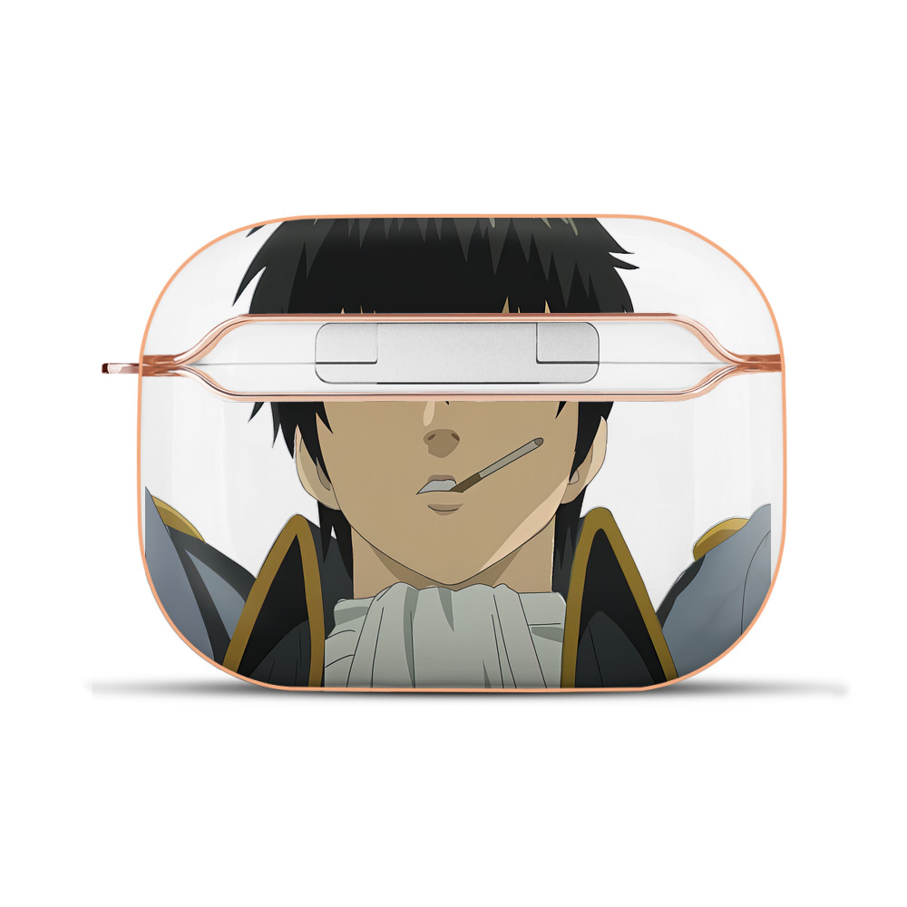 （画像用） ぎんたま 坂田銀時（さかたぎんとき） 神楽 志村新八（しむら しんぱち） GINTAMA Sakata Gintoki Kagura Shimura Shinpachi 【AirPods Pro用】ハードシェル保護ケース｜耐衝撃・防指紋・カラビナ付き商品仕様