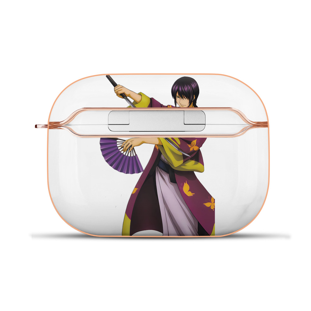 （画像用） ぎんたま 坂田銀時（さかたぎんとき） 神楽 志村新八（しむら しんぱち） GINTAMA Sakata Gintoki Kagura Shimura Shinpachi 【AirPods Pro用】ハードシェル保護ケース｜耐衝撃・防指紋・カラビナ付き商品仕様