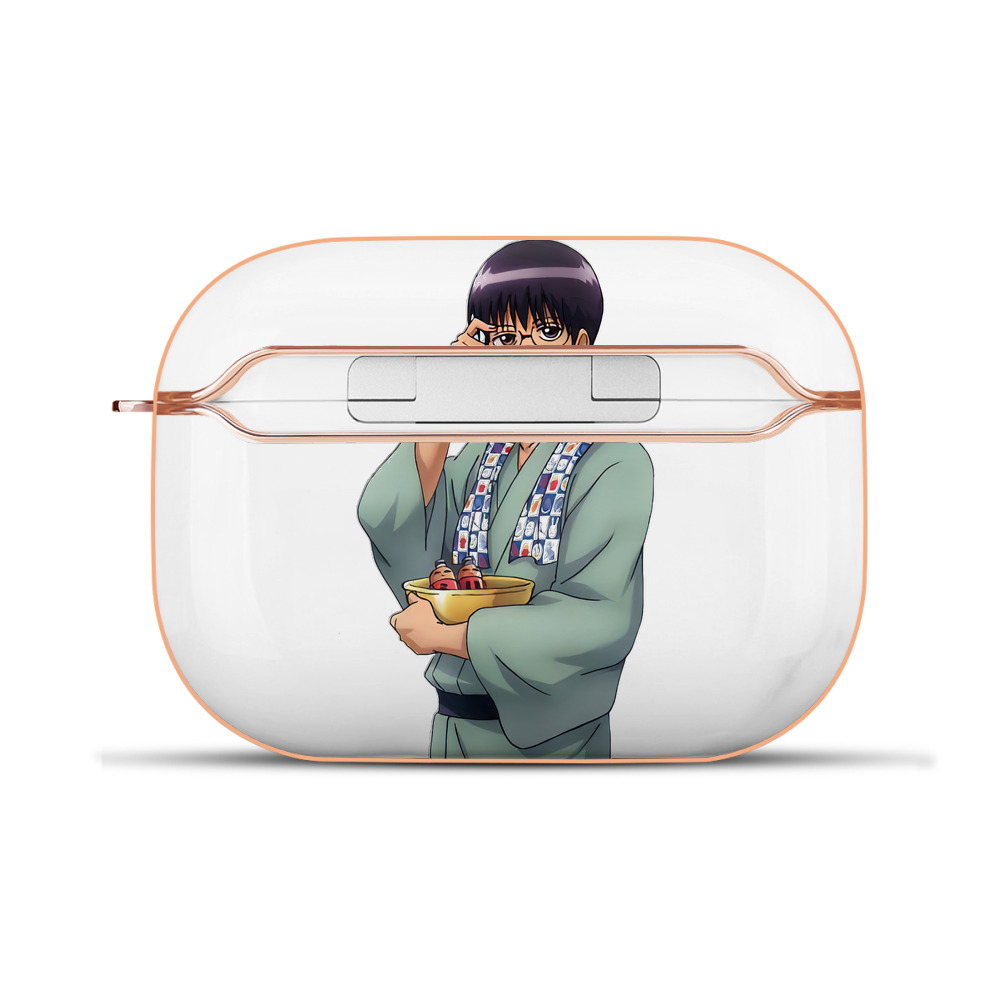 （画像用） ぎんたま 坂田銀時（さかたぎんとき） 神楽 志村新八（しむら しんぱち） GINTAMA Sakata Gintoki Kagura Shimura Shinpachi 【AirPods Pro用】ハードシェル保護ケース｜耐衝撃・防指紋・カラビナ付き商品仕様
