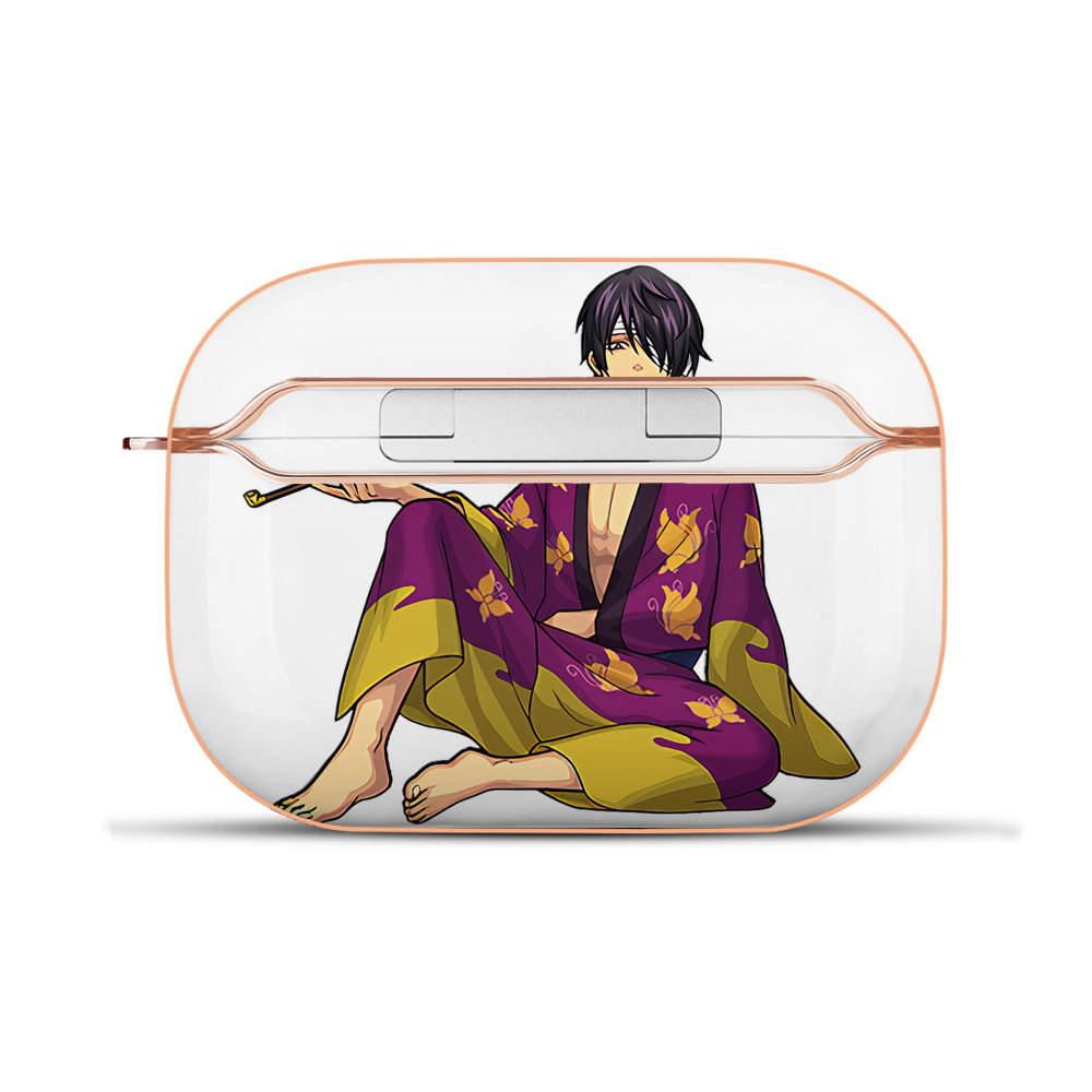 （画像用） ぎんたま 坂田銀時（さかたぎんとき） 神楽 志村新八（しむら しんぱち） GINTAMA Sakata Gintoki Kagura Shimura Shinpachi 【AirPods Pro用】ハードシェル保護ケース｜耐衝撃・防指紋・カラビナ付き商品仕様