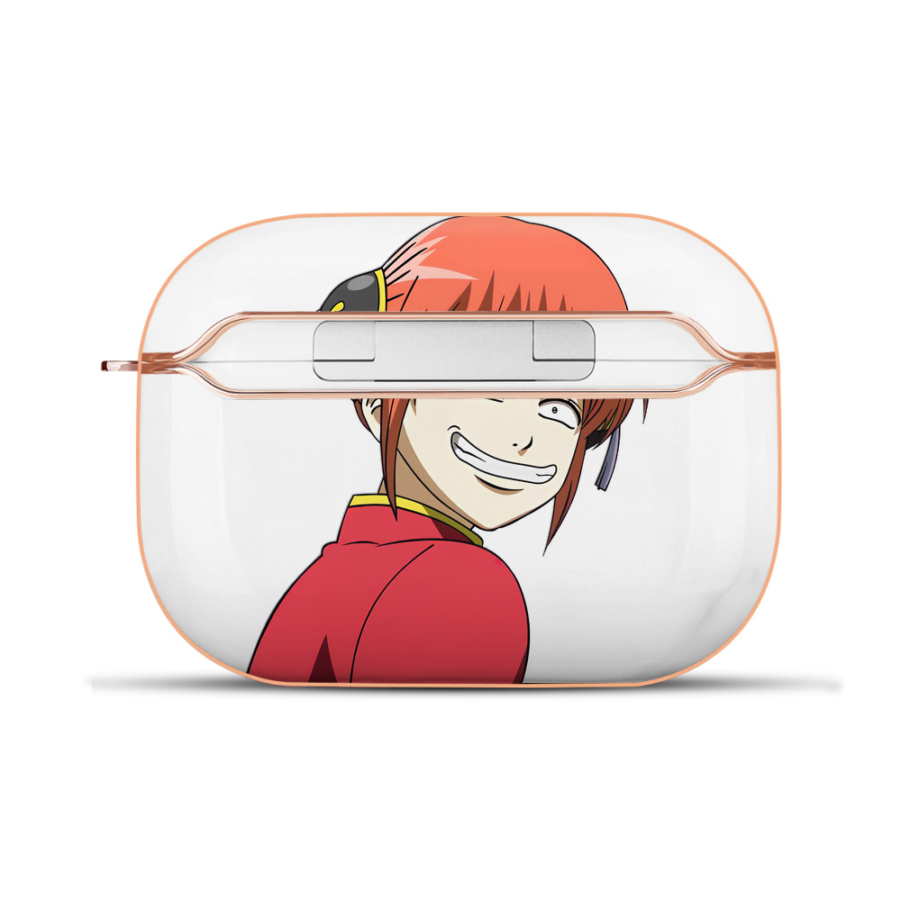 （画像用） ぎんたま 坂田銀時（さかたぎんとき） 神楽 志村新八（しむら しんぱち） GINTAMA Sakata Gintoki Kagura Shimura Shinpachi 【AirPods Pro用】ハードシェル保護ケース｜耐衝撃・防指紋・カラビナ付き商品仕様