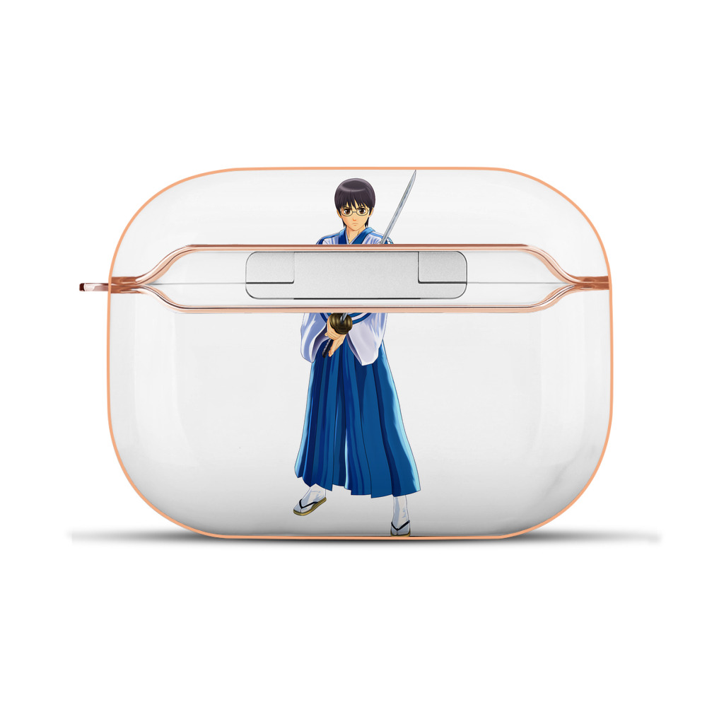 （画像用） ぎんたま 坂田銀時（さかたぎんとき） 神楽 志村新八（しむら しんぱち） GINTAMA Sakata Gintoki Kagura Shimura Shinpachi 【AirPods Pro用】ハードシェル保護ケース｜耐衝撃・防指紋・カラビナ付き商品仕様