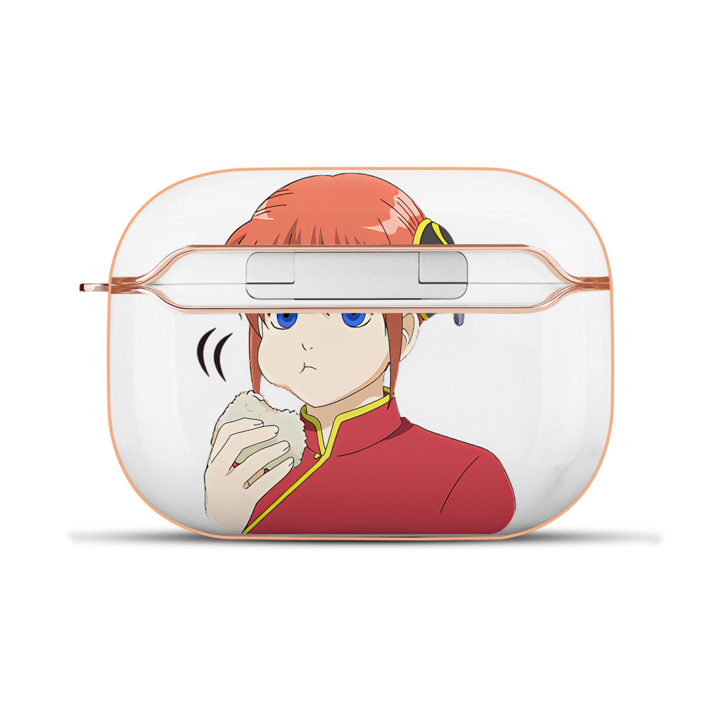 （画像用） ぎんたま 坂田銀時（さかたぎんとき） 神楽 志村新八（しむら しんぱち） GINTAMA Sakata Gintoki Kagura Shimura Shinpachi 【AirPods Pro用】ハードシェル保護ケース｜耐衝撃・防指紋・カラビナ付き商品仕様