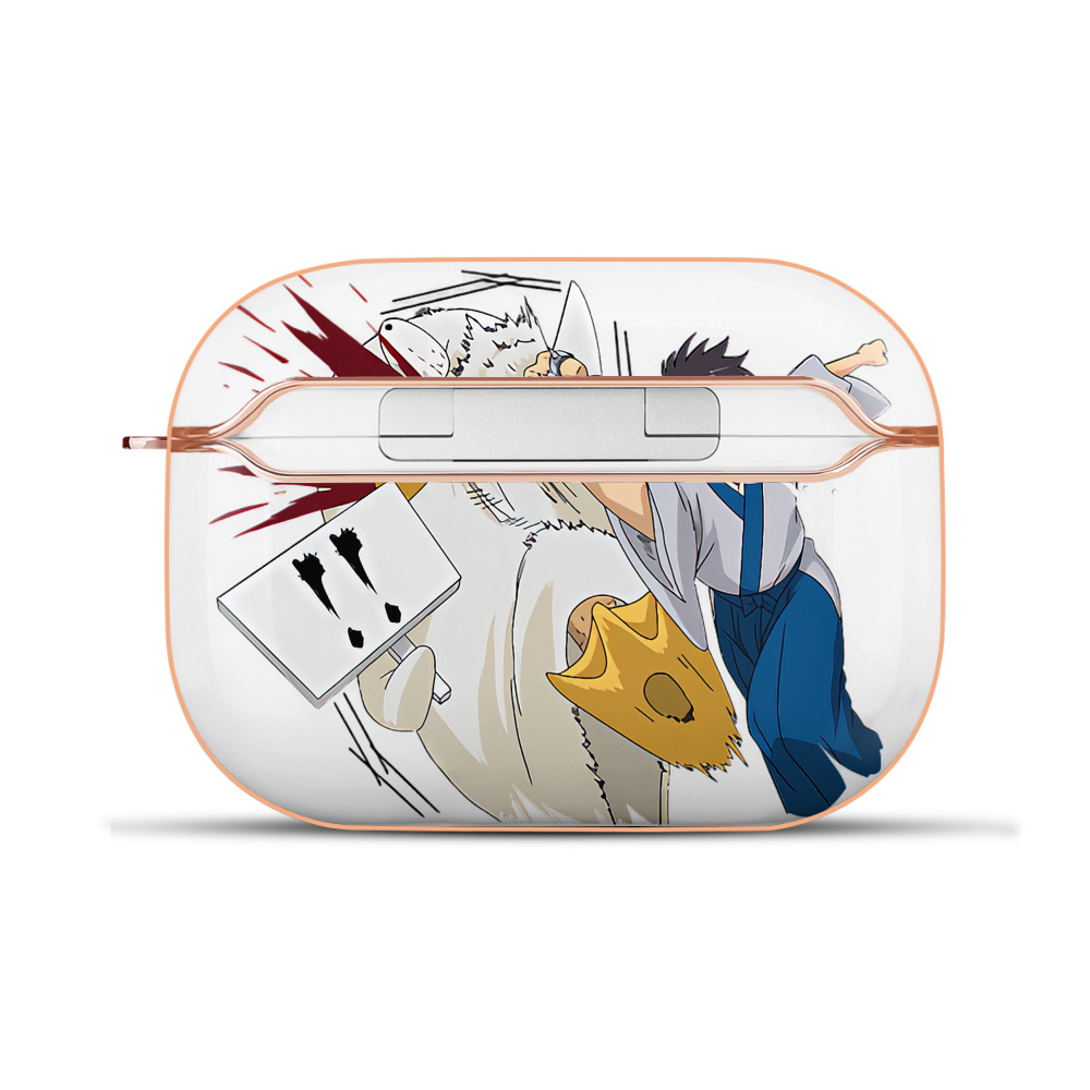 （画像用） ぎんたま 坂田銀時（さかたぎんとき） 神楽 志村新八（しむら しんぱち） GINTAMA Sakata Gintoki Kagura Shimura Shinpachi 【AirPods Pro用】ハードシェル保護ケース｜耐衝撃・防指紋・カラビナ付き商品仕様