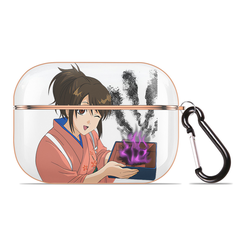 （画像用） ぎんたま 坂田銀時（さかたぎんとき） 神楽 志村新八（しむら しんぱち） GINTAMA Sakata Gintoki Kagura Shimura Shinpachi 【AirPods Pro用】ハードシェル保護ケース｜耐衝撃・防指紋・カラビナ付き商品仕様