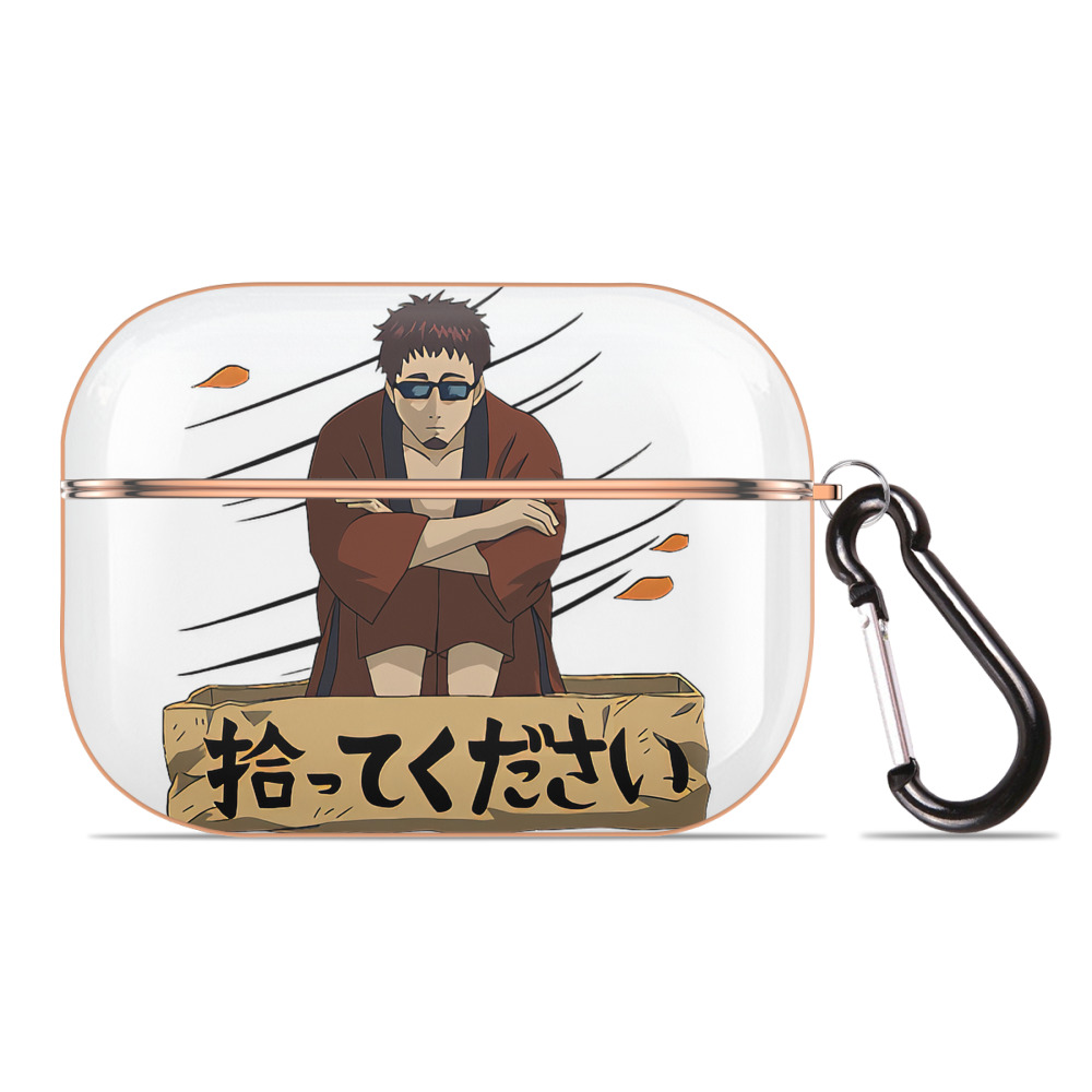（画像用） ぎんたま 坂田銀時（さかたぎんとき） 神楽 志村新八（しむら しんぱち） GINTAMA Sakata Gintoki Kagura Shimura Shinpachi 【AirPods Pro用】ハードシェル保護ケース｜耐衝撃・防指紋・カラビナ付き商品仕様