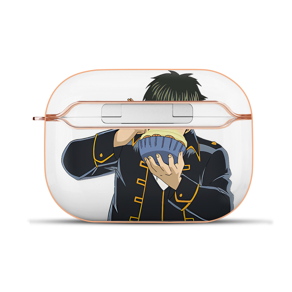 （画像用） ぎんたま 坂田銀時（さかたぎんとき） 神楽 志村新八（しむら しんぱち） GINTAMA Sakata Gintoki Kagura Shimura Shinpachi 【AirPods Pro用】ハードシェル保護ケース｜耐衝撃・防指紋・カラビナ付き商品仕様