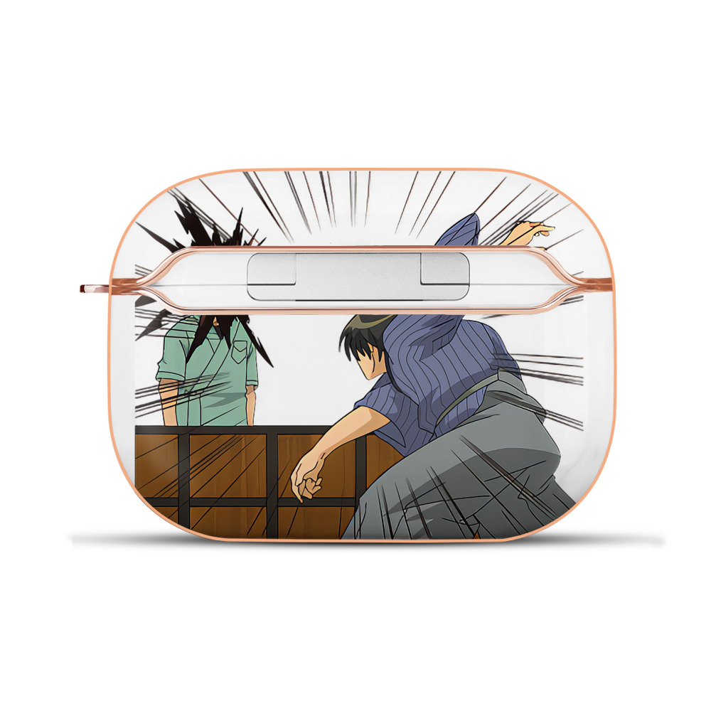 （画像用） ぎんたま 坂田銀時（さかたぎんとき） 神楽 志村新八（しむら しんぱち） GINTAMA Sakata Gintoki Kagura Shimura Shinpachi 【AirPods Pro用】ハードシェル保護ケース｜耐衝撃・防指紋・カラビナ付き商品仕様