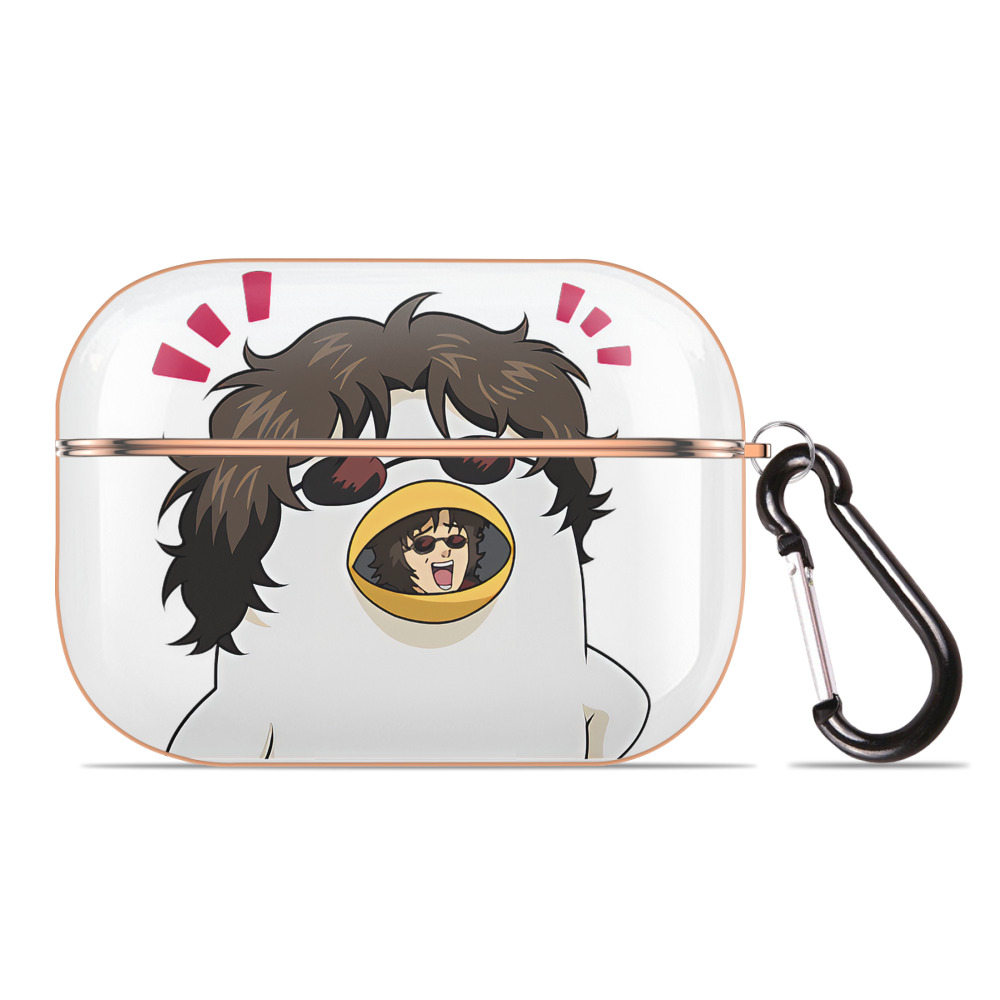（画像用） ぎんたま 坂田銀時（さかたぎんとき） 神楽 志村新八（しむら しんぱち） GINTAMA Sakata Gintoki Kagura Shimura Shinpachi 【AirPods Pro用】ハードシェル保護ケース｜耐衝撃・防指紋・カラビナ付き商品仕様