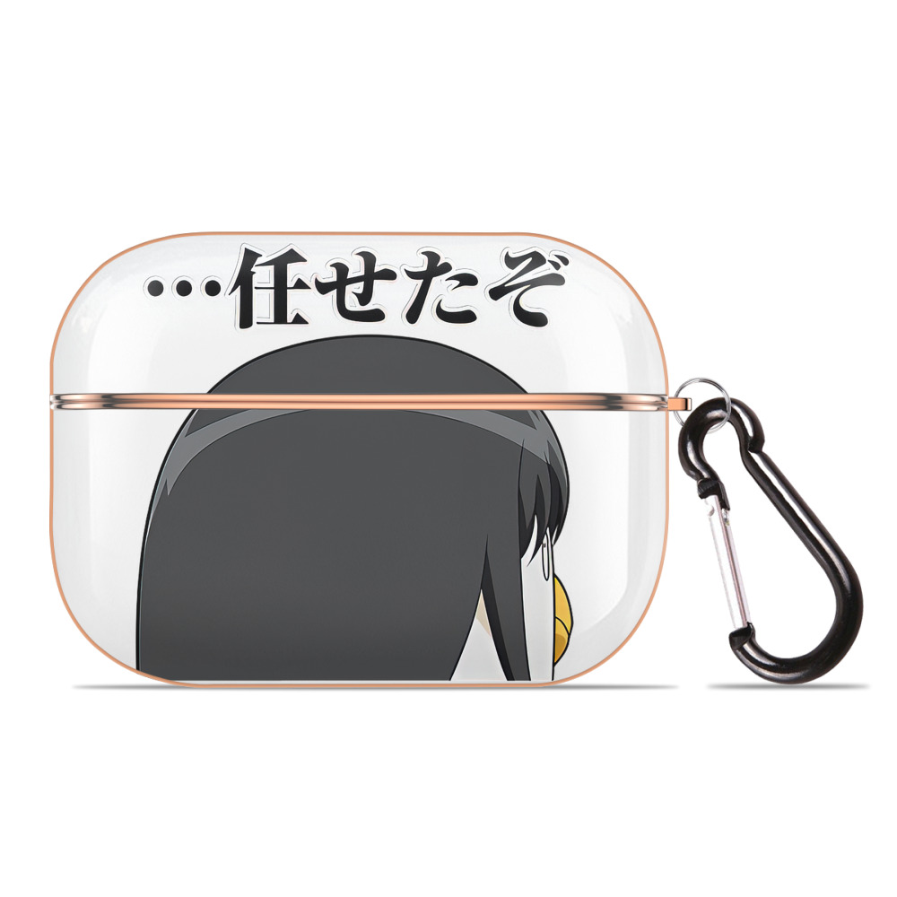 （画像用） ぎんたま 坂田銀時（さかたぎんとき） 神楽 志村新八（しむら しんぱち） GINTAMA Sakata Gintoki Kagura Shimura Shinpachi 【AirPods Pro用】ハードシェル保護ケース｜耐衝撃・防指紋・カラビナ付き商品仕様