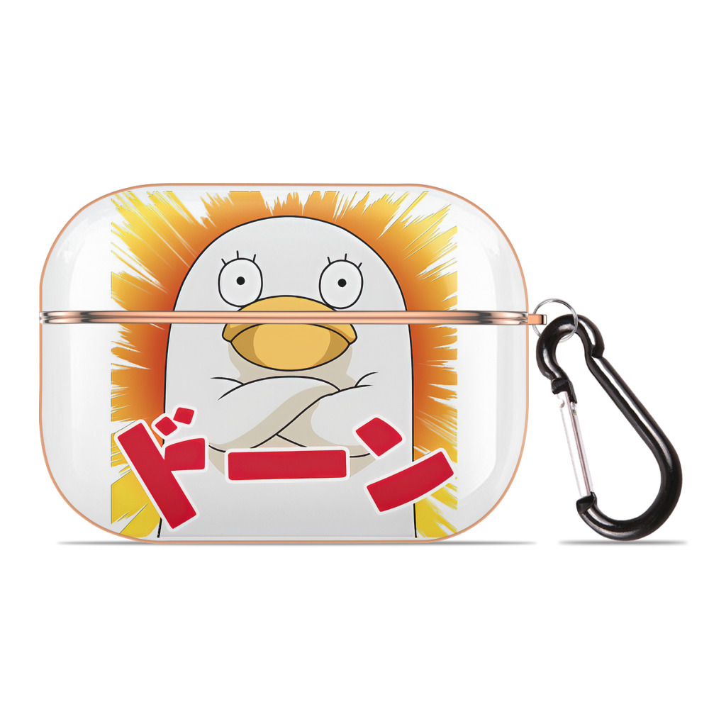 （画像用） ぎんたま 坂田銀時（さかたぎんとき） 神楽 志村新八（しむら しんぱち） GINTAMA Sakata Gintoki Kagura Shimura Shinpachi 【AirPods Pro用】ハードシェル保護ケース｜耐衝撃・防指紋・カラビナ付き商品仕様