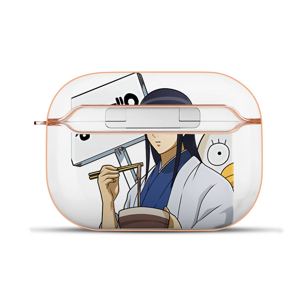 （画像用） ぎんたま 坂田銀時（さかたぎんとき） 神楽 志村新八（しむら しんぱち） GINTAMA Sakata Gintoki Kagura Shimura Shinpachi 【AirPods Pro用】ハードシェル保護ケース｜耐衝撃・防指紋・カラビナ付き商品仕様