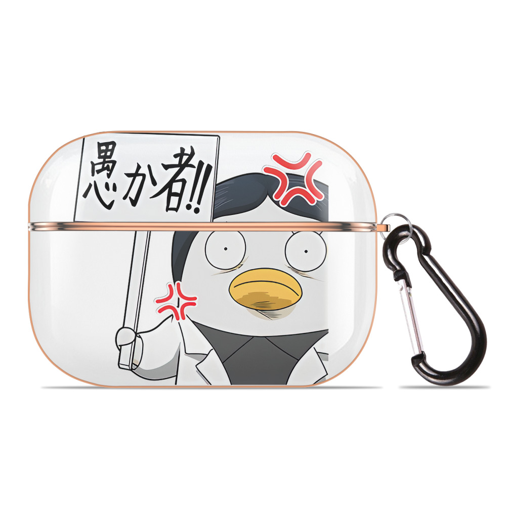 （画像用） ぎんたま 坂田銀時（さかたぎんとき） 神楽 志村新八（しむら しんぱち） GINTAMA Sakata Gintoki Kagura Shimura Shinpachi 【AirPods Pro用】ハードシェル保護ケース｜耐衝撃・防指紋・カラビナ付き商品仕様